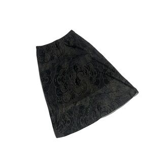 Double layer paisley skirt